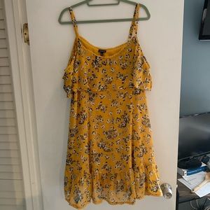 Torrid Size 1 Flirty Mustard Spring Dress